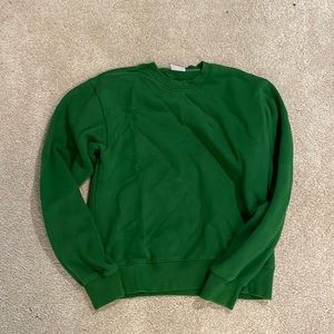 Aritzia tna cozy crew neck , juniper green xs